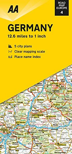 Road map germany - map, (road