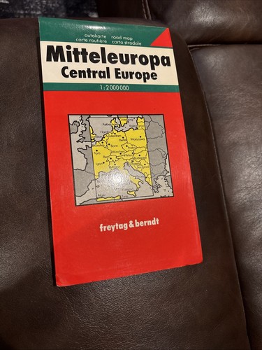 Central europe road map - map,