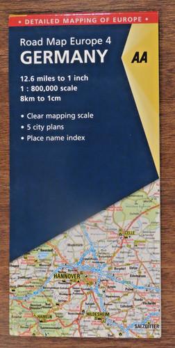 Germany road map europe - aa,