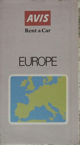 Europa mappa stradale vintage - mappa,