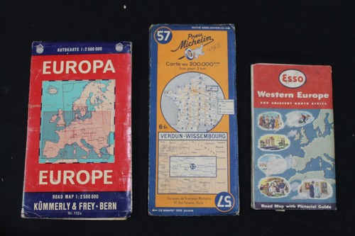 Lotto mappe stradali europa - mappe,