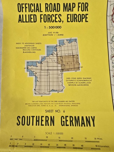 Grande road map ufficiale - grande, 1953
