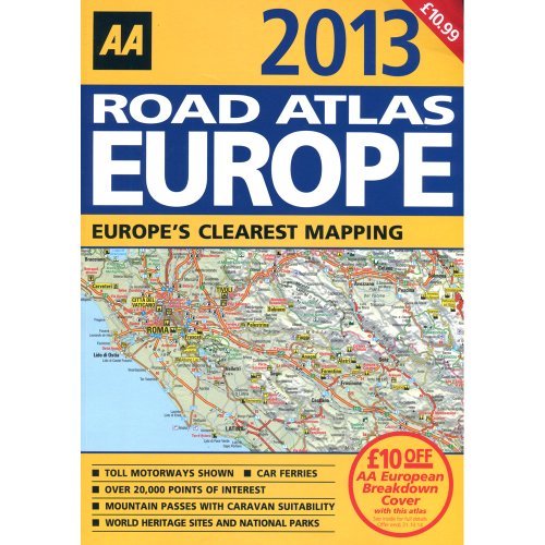 Europe road atlas map - road,
