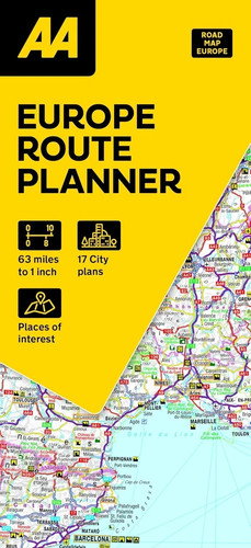 European route planner map - aa,